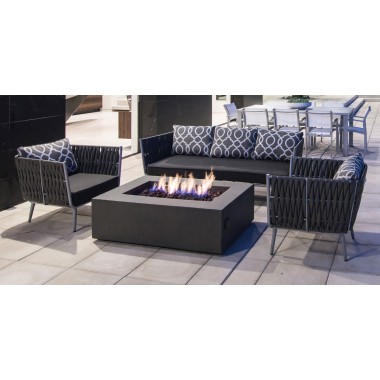 Source Furniture Aria 79" Aluminum Frame Sofa 