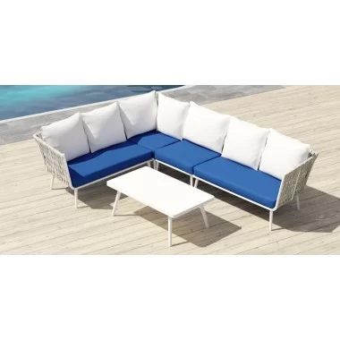 Source Furniture Aria 43" Rectangular Aluminum Frame Coffee Table