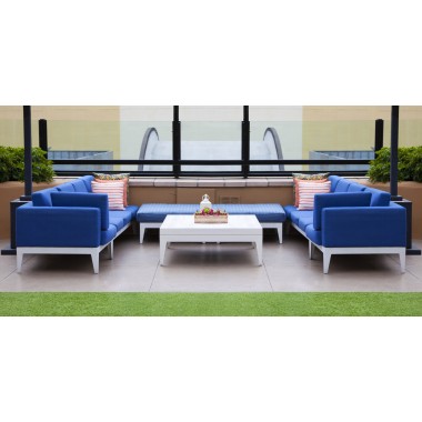 Source Furniture South Beach Small Square Coffee Table Set