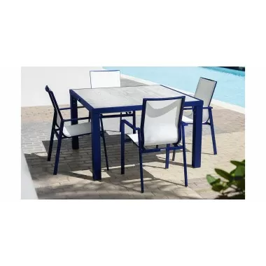 Source Furniture Tide Aluminum Sling Dining Arm Chair