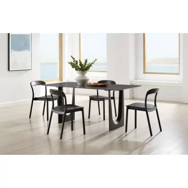 Greenington Hanna Dining Table Caviar - Lifestyle 