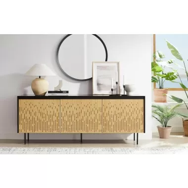 Greenington Hanna Sideboard In Caviar/Wheat - Lifestyle 