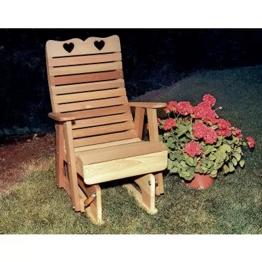 Cedar Royal Country Hearts Glider Chair