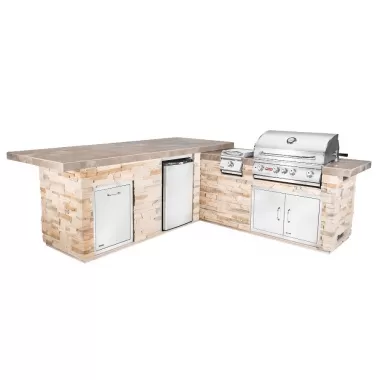 Bull BBQ Gourmet Q Outdoor Kitchen & Grill - Angled View 