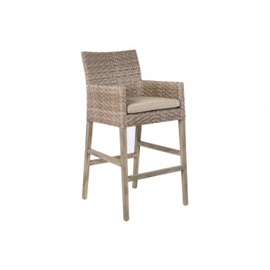 Alfresco Home Cornwall Bar Chair - Front Side Angle