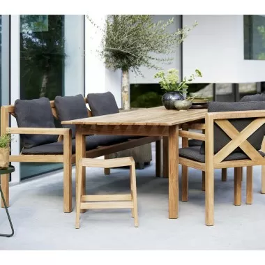 Cane-Line Grace Dining Table, 95" x 39", Incl. Teak Table 