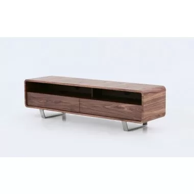 J&M Furniture Greenwich TV Base in Walnut