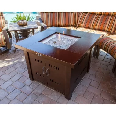AZ Patio Heaters Outdoor Fire Pit in Hammered Bronze - Lifestyle