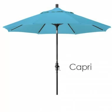 California Umbrella 9' Aluminum Market Umbrella Collar Tilt - Bronze - Pacifica