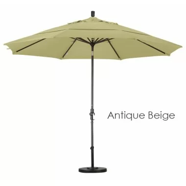 California Umbrella 11' Aluminum Market Umbrella Collar Tilt DV Bronze - Olefin