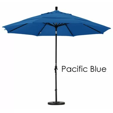 California Umbrella 11' Aluminum Market Umbrella Collar Tilt Matted White - Olefin