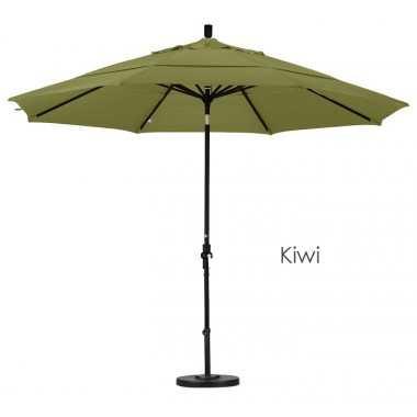 California Umbrella 11' Aluminum Market Umbrella Collar Tilt Matted White - Olefin