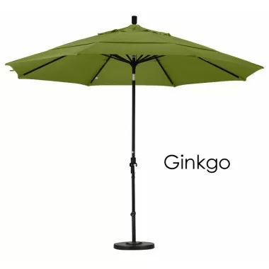 California Umbrella 11' Aluminum Market Umbrella Collar Tilt DV Matted Black - Pacifica