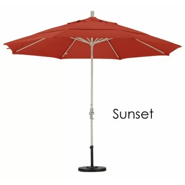 California Umbrella 11' Aluminum Market Umbrella Collar Tilt DV Sand - Olefin