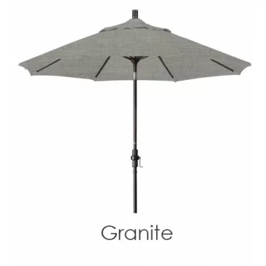 California Umbrella 9' Aluminum Market Umbrella Collar Tilt - Bronze - Sunbrella