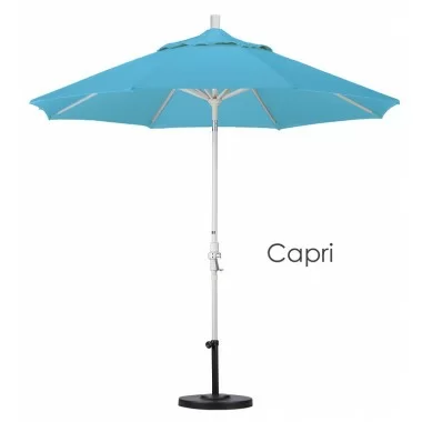 California Umbrella 9' Aluminum Market Umbrella Collar Tilt - Sand - Pacifica