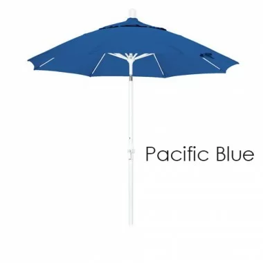 California Umbrella 9' Fiberglass Market Umbrella Collar Tilt M White - Pacifica