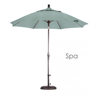 California Umbrella 9' Fiberglass Market Umbrella Collar Tilt Bronze - Sunbrella