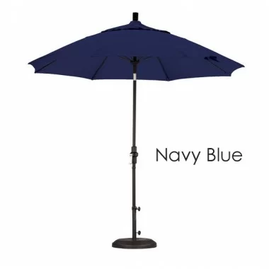California Umbrella 9' Fiberglass Market Umbrella Collar Tilt M Black - Sunbrella