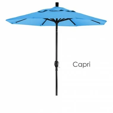 California Umbrella 7.5' Aluminum Market Umbrella Push Tilt M Black - Pacifica
