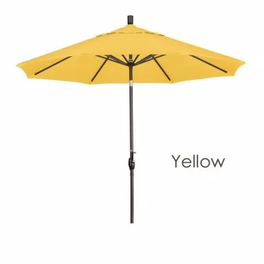 California Umbrella 9' Aluminum Market Umbrella Push Tilt - Bronze - Pacific