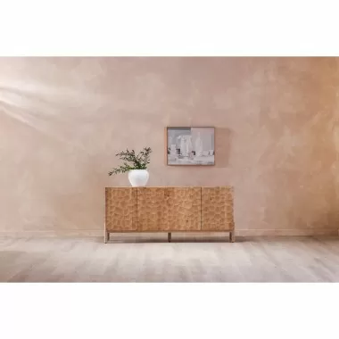 Moe's Home Collection Misaki Oak Sideboard in Natural - Lifestyle