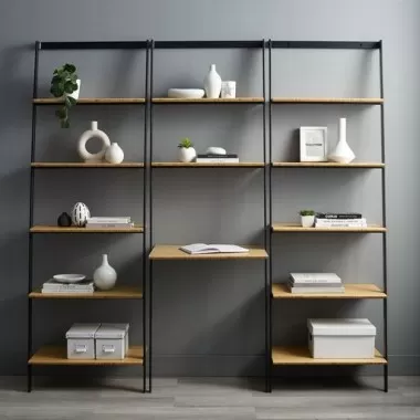 Greenington Santa Cruz Leaning Desk, Wheat - Lifestyle