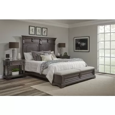 Hickory Creek King Panel Bed- Lifestyle 1
