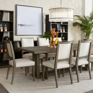 Sunpan Disera Dining Table 96'' in Ash Grey - Lifestyle