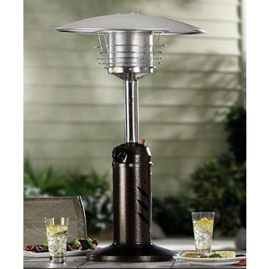 AZ Patio Heaters Table Top Patio Heater in Hammered Bronze - Lifestyle