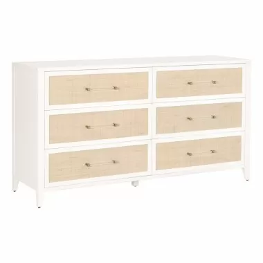 Essentials For Living Holland 6-Drawer Double Dresser - Front Side Angle