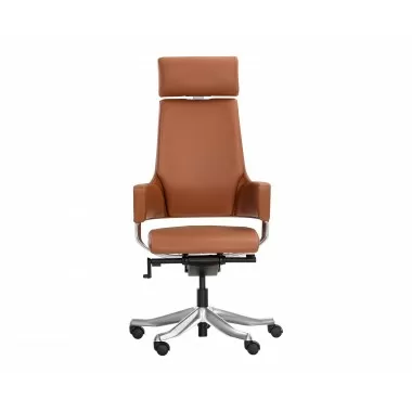 Sunpan Kremer Office Chair Tan - Front Angle