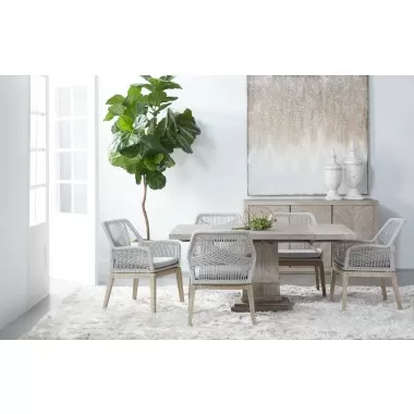 Essentials For Living Hudson 44" Square Extension Dining Table - Lifestyle