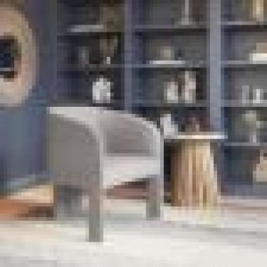 Zuo Modern Hull Accent Chair in Slate Gray - Lifestyle 1