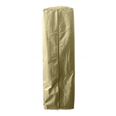 AZ Patio Heaters Table Top Glass Tube Patio Heater Cover in Tan - Front Angle