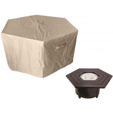 AZ Patio Heaters Hexagon Fire Pit Cover - Lifestyle