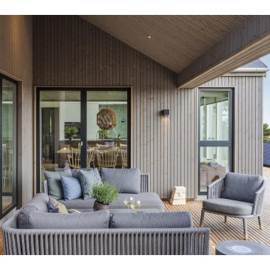 Cane-Line Moments 2-Seater Sofa, Left Module hotel view
