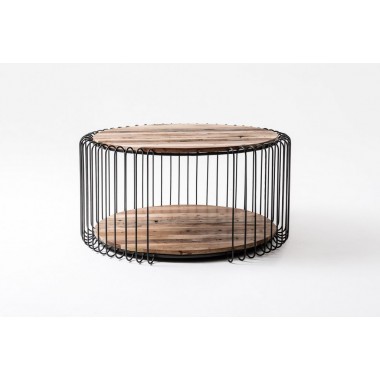 Nova Solo Barca Round Coffee Table 80cm - Front Angle