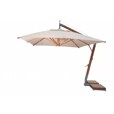 Levante 3.4m (11) Square Side Wind Bamboo Cantilever Umbrella-3