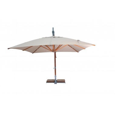 Levante 3.0m (10) Square Side Wind Bamboo Cantilever Umbrella-1