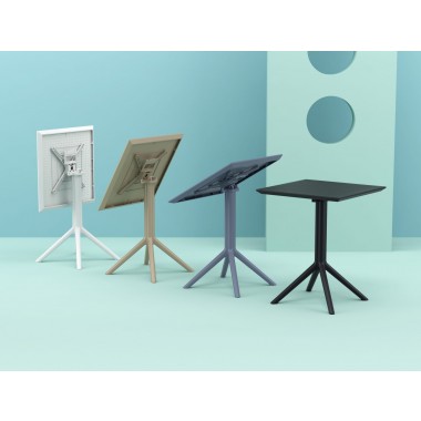 Sky Square Table 24 inch - Lifestyle 1 - Folding Feature