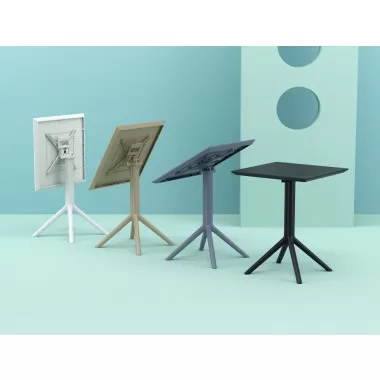 Sky Square Table 24 inch - Lifestyle 1 - Folding Feature