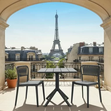 Compamia Portofino Side Chair Dark Gray