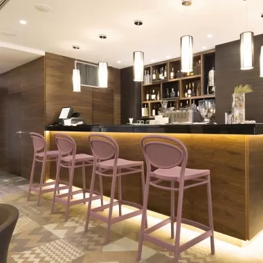 Marcel Counter Stool in Marsala - Lifestyle