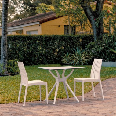 Compamia Soho Dining Set with 2 Chairs White