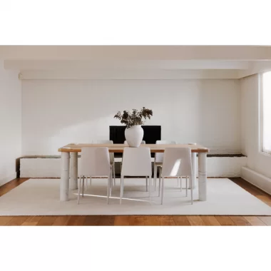 Moe's Home Collection Century Dining Table in Natural - Lifestyle