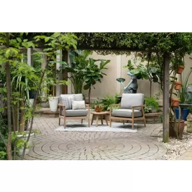 Royal Teak Ventura Club Chair outdoor view2