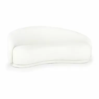 Moe's Home Collection Excelsior Sofa Cream - Front Side Angle