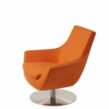 Mobili Modern Joy Organic Wool Swivel Chair