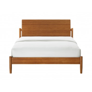 Greenington Monterey Queen Platform Bed, Amber - Front Angle